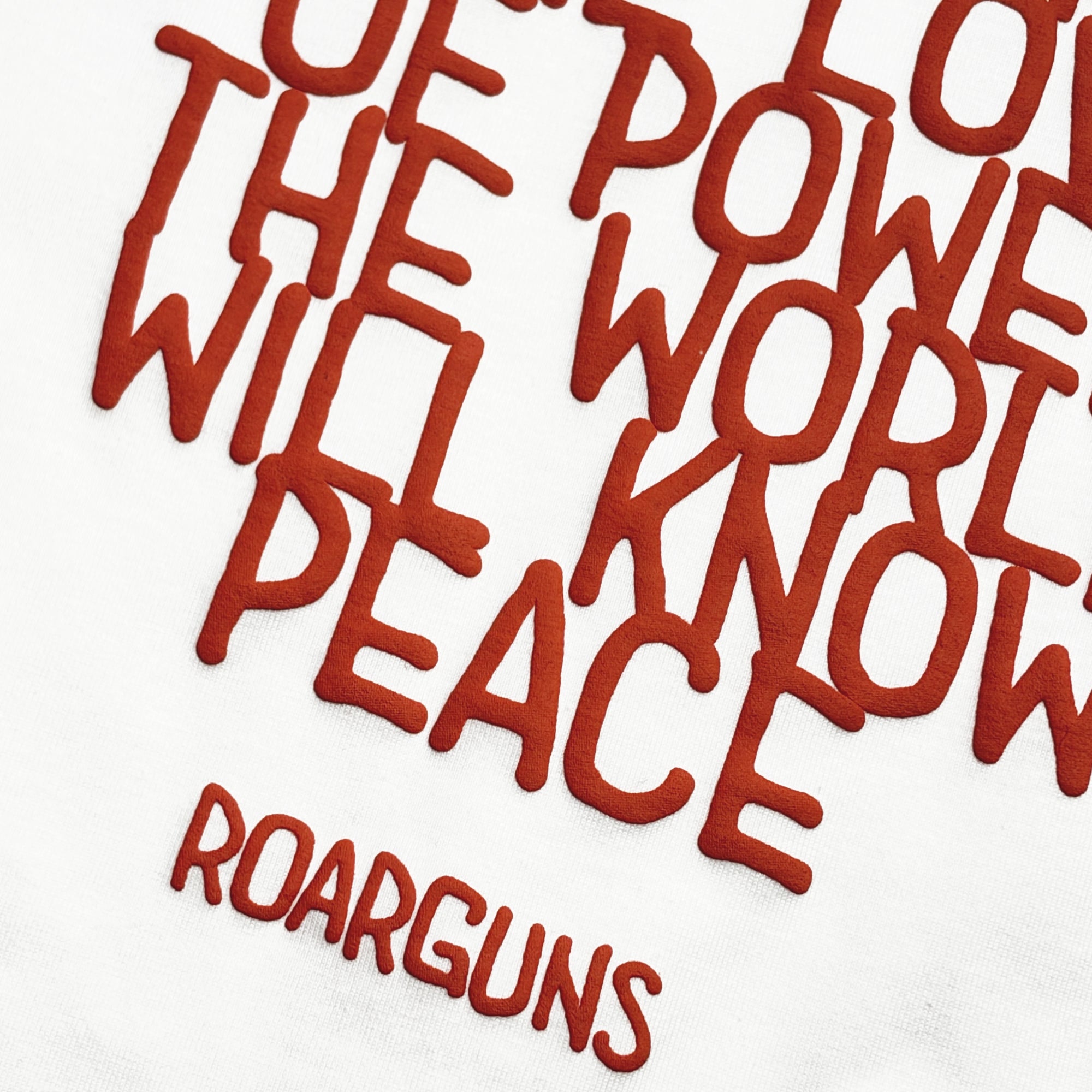 画像をギャラリービューアに読み込む, ORGANIC COTTON MESSAGE T-SHIRT / WHITE