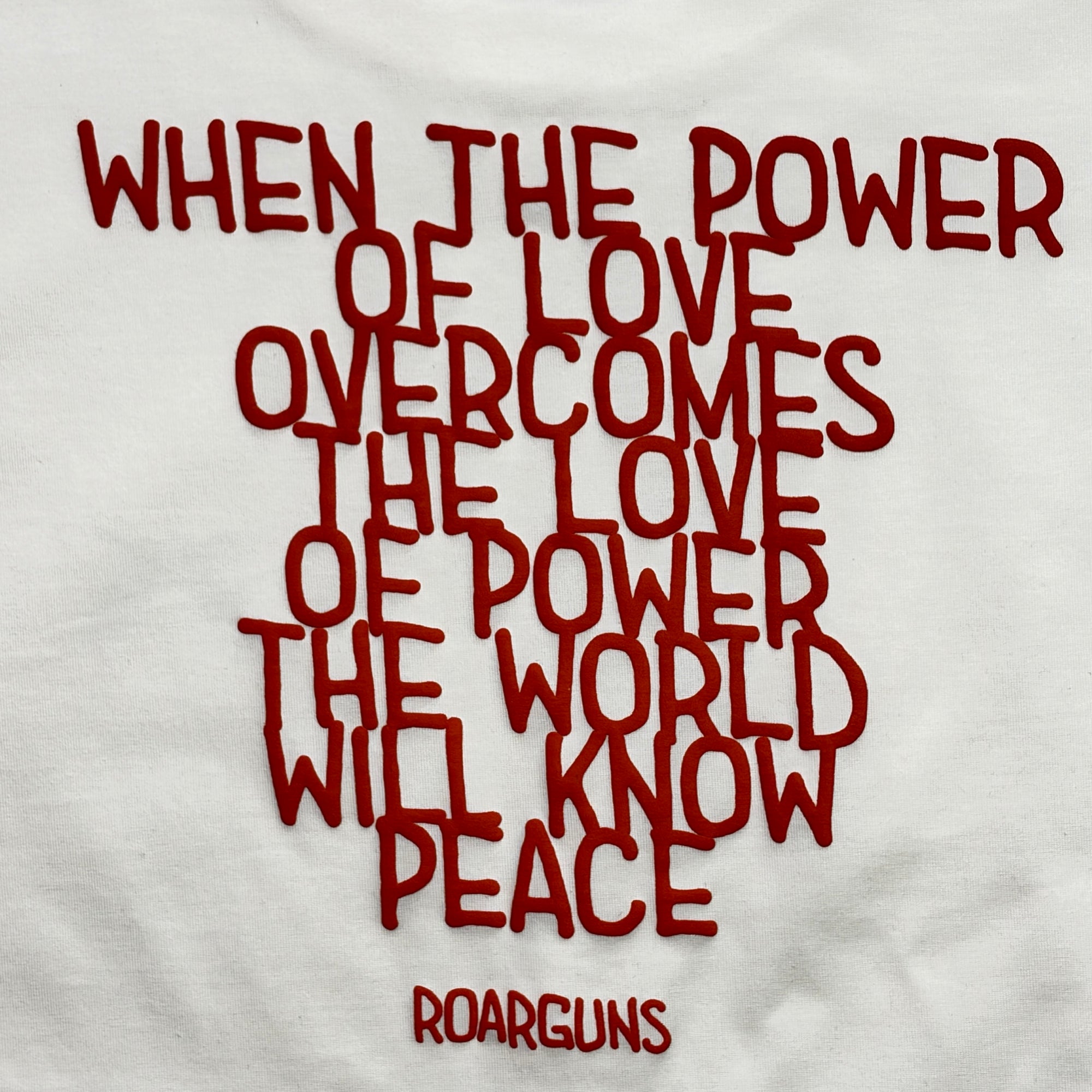 画像をギャラリービューアに読み込む, ORGANIC COTTON MESSAGE T-SHIRT / WHITE
