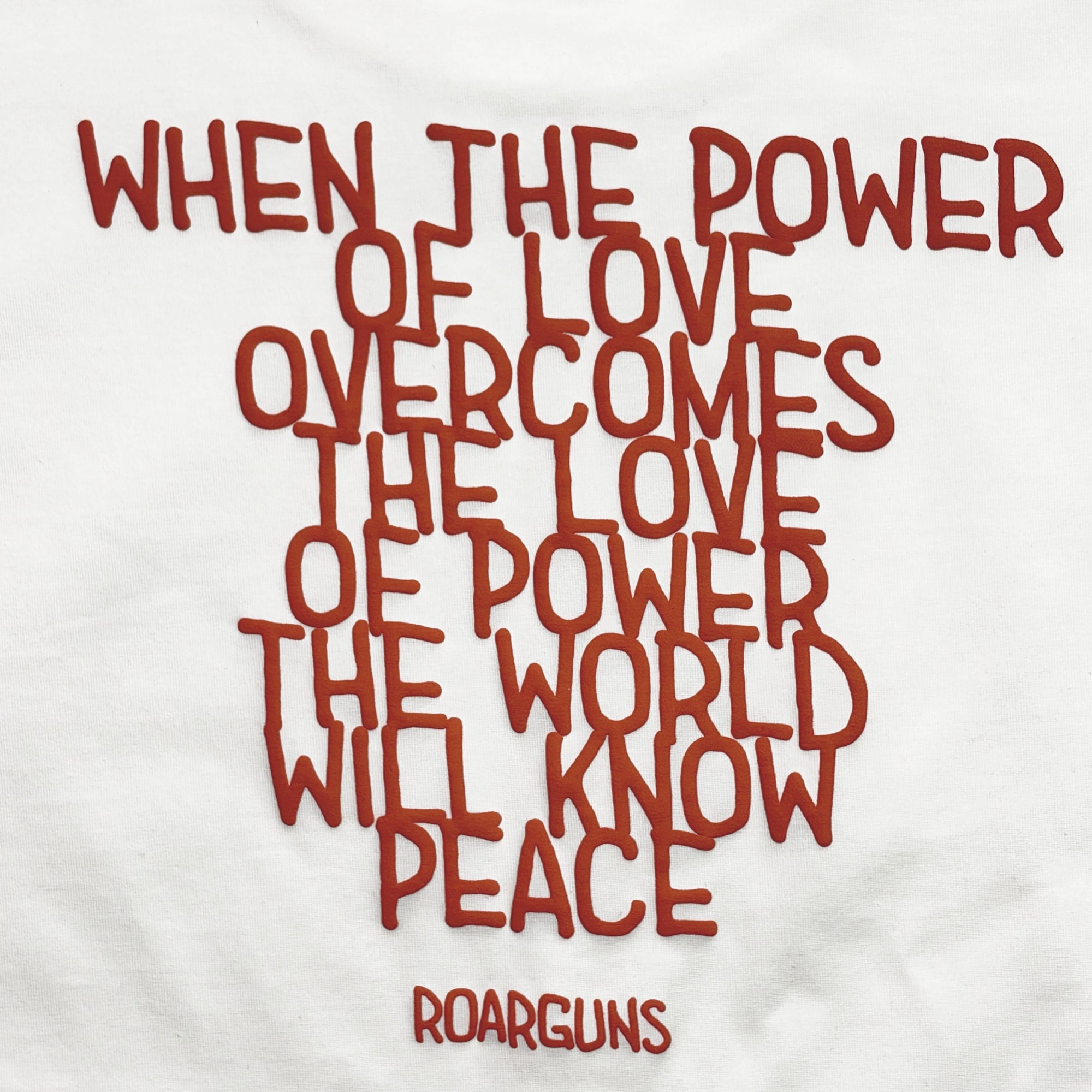 画像をギャラリービューアに読み込む, ORGANIC COTTON MESSAGE T-SHIRT / WHITE