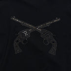 RE-STOCK ARCHIVE METAL CRYSTAL CROSSGUN T-SHIRT / BLACK