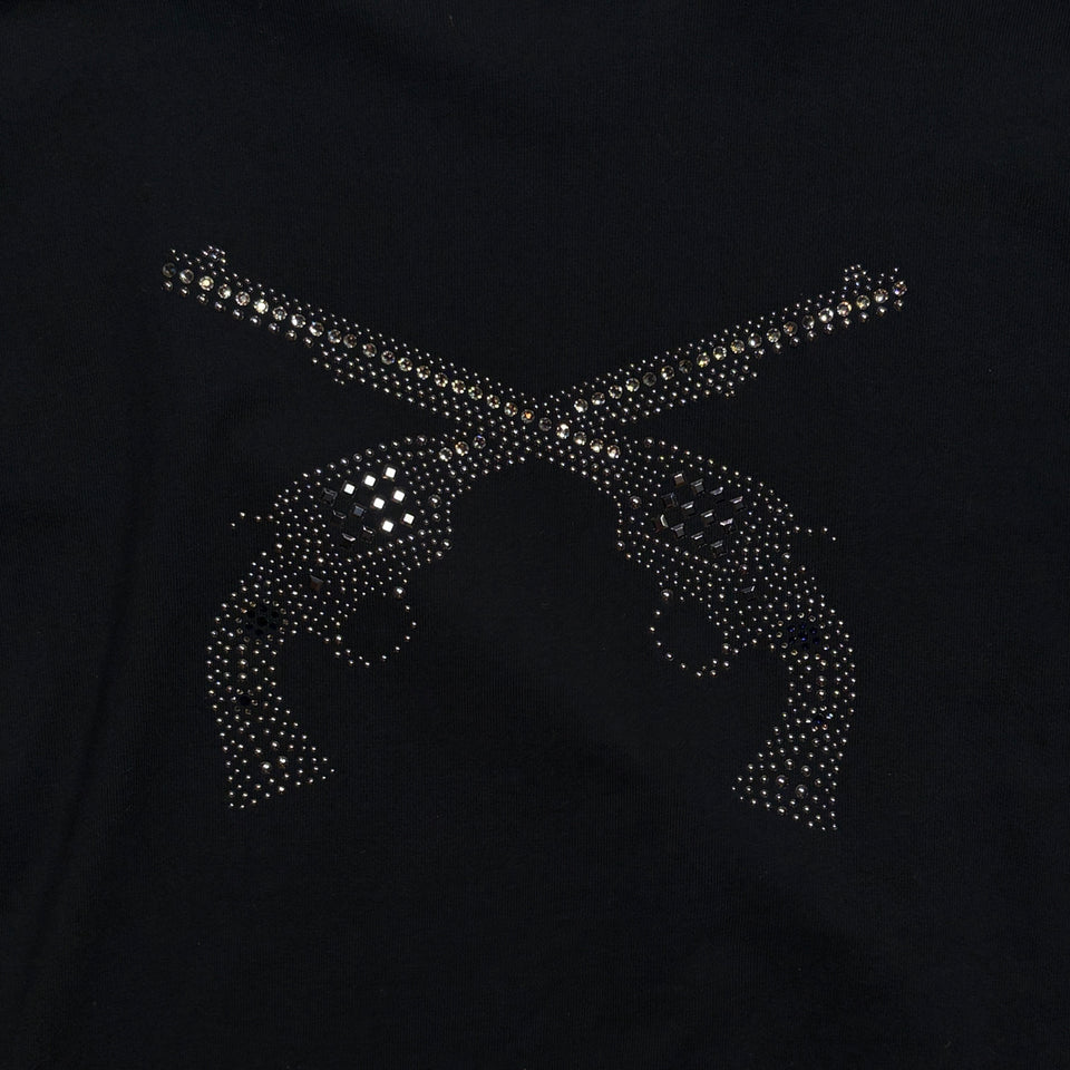 画像をギャラリービューアに読み込む, ARCHIVE METAL CRYSTAL CROSSGUN T-SHIRT / BLACK