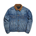 VINTAGE WASH DENIM JACKET SWAROVSKI / BLUE
