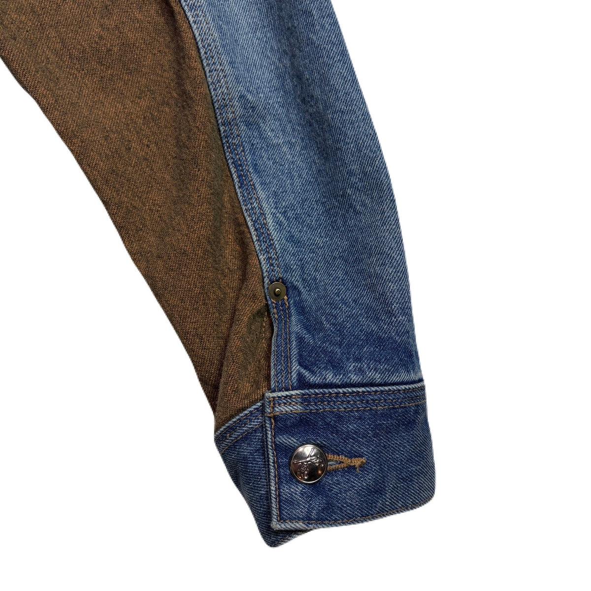 VINTAGE WASH DENIM JACKET SWAROVSKI / BLUE