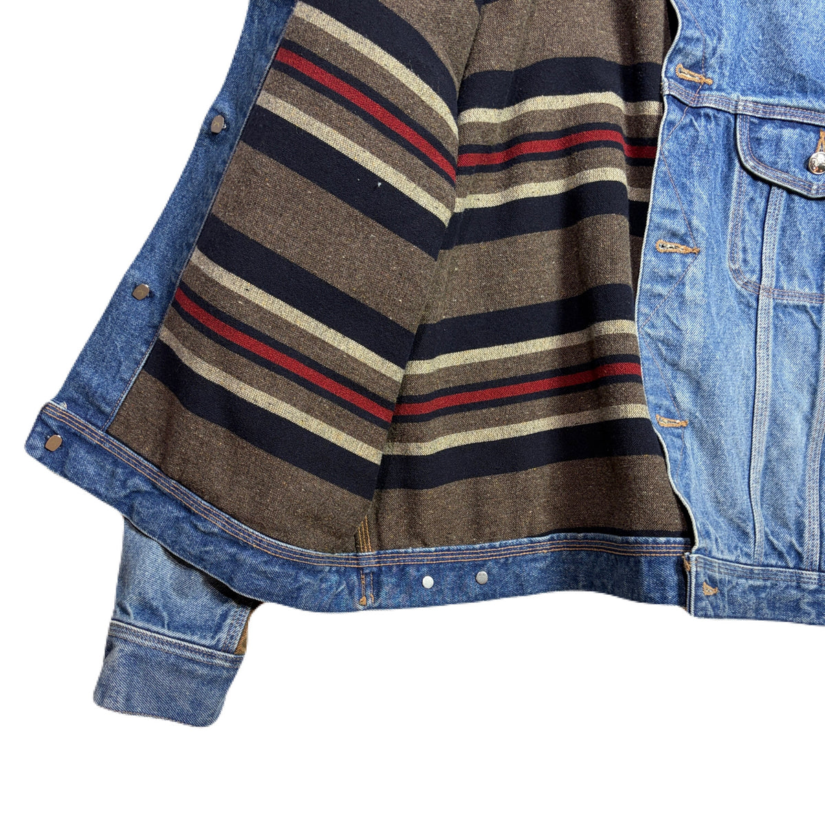 VINTAGE WASH DENIM JACKET SWAROVSKI / BLUE