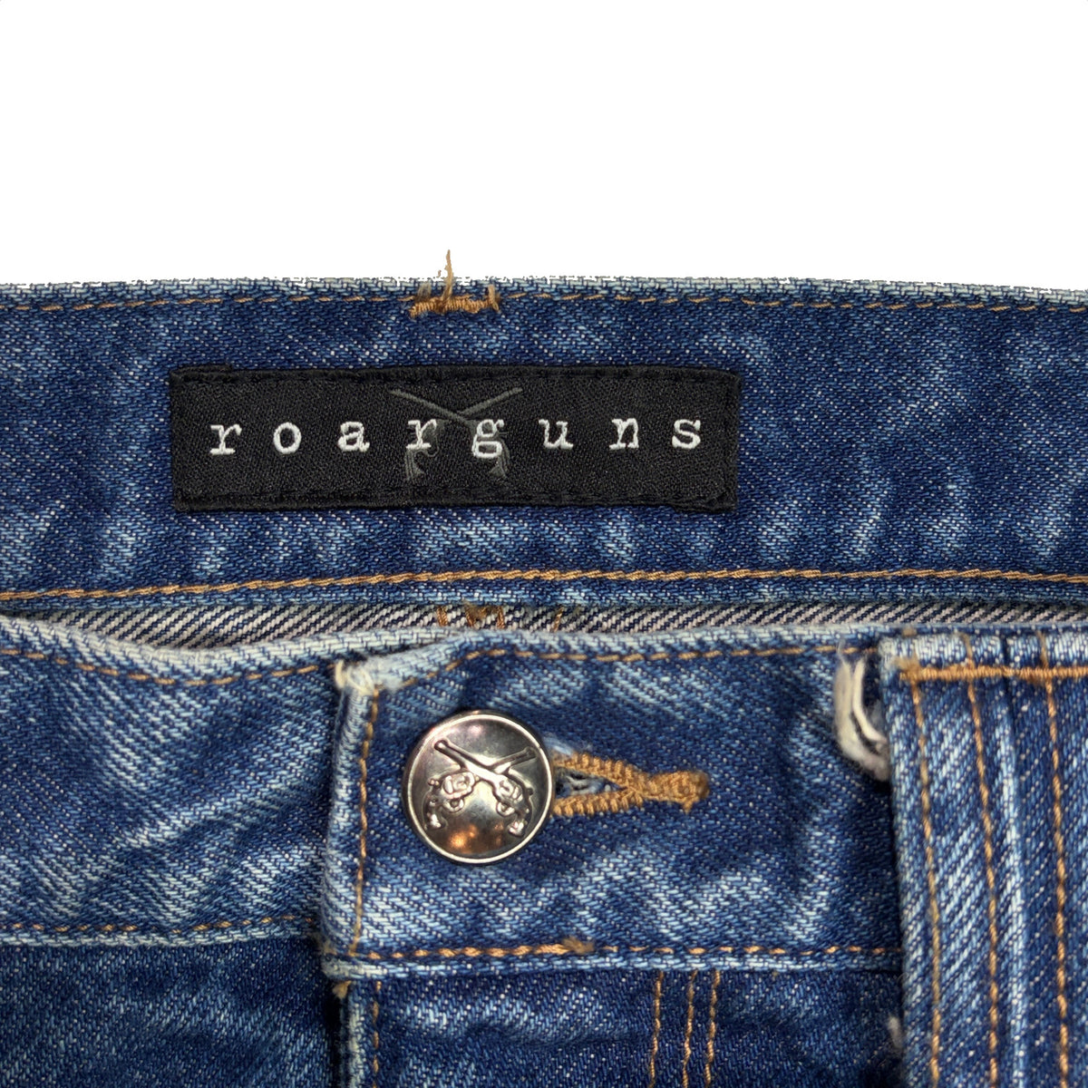 VINTAGE WASH DENIM WIDE PANTS / BLUE