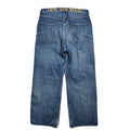 VINTAGE WASH DENIM WIDE PANTS / BLUE