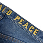 VINTAGE WASH DENIM WIDE PANTS / BLUE