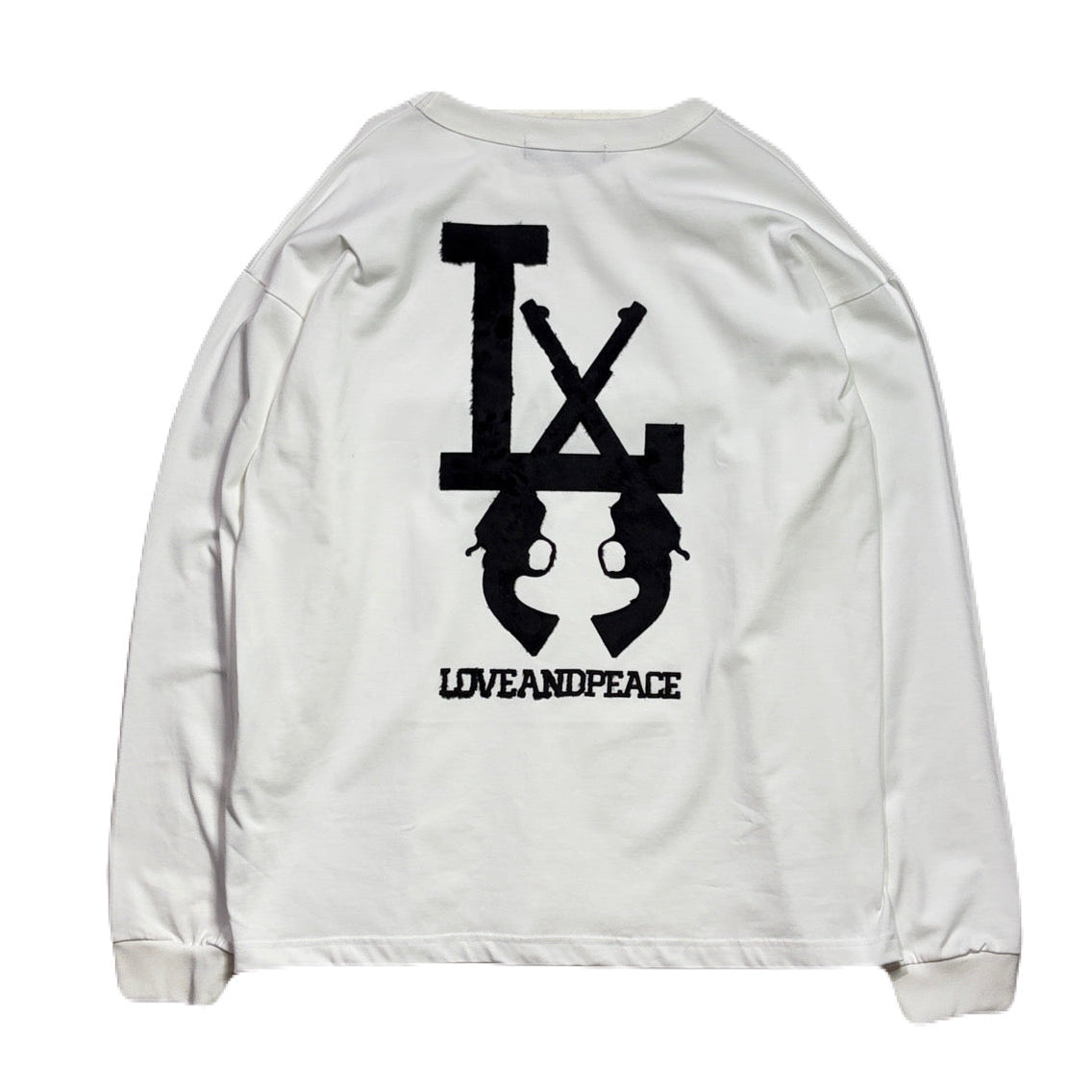 Load image into Gallery viewer, LA FUR PRINT L/S T-SHIRT / WHITE*BLACK
