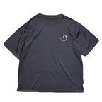WOOL JERSEY SMILE SWAROVSKI T-SHIRT / GRAY