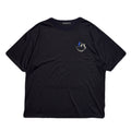 WOOL JERSEY SMILE SWAROVSKI T-SHIRT / BLACK