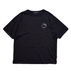 WOOL JERSEY SMILE SWAROVSKI T-SHIRT / BLACK