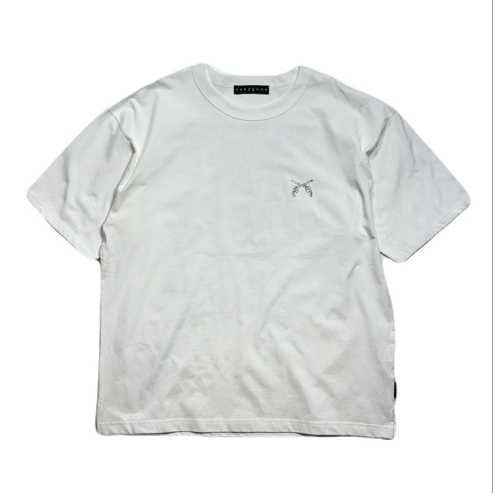 画像をギャラリービューアに読み込む, ORGANIC COTTON MESSAGE T-SHIRT / WHITE