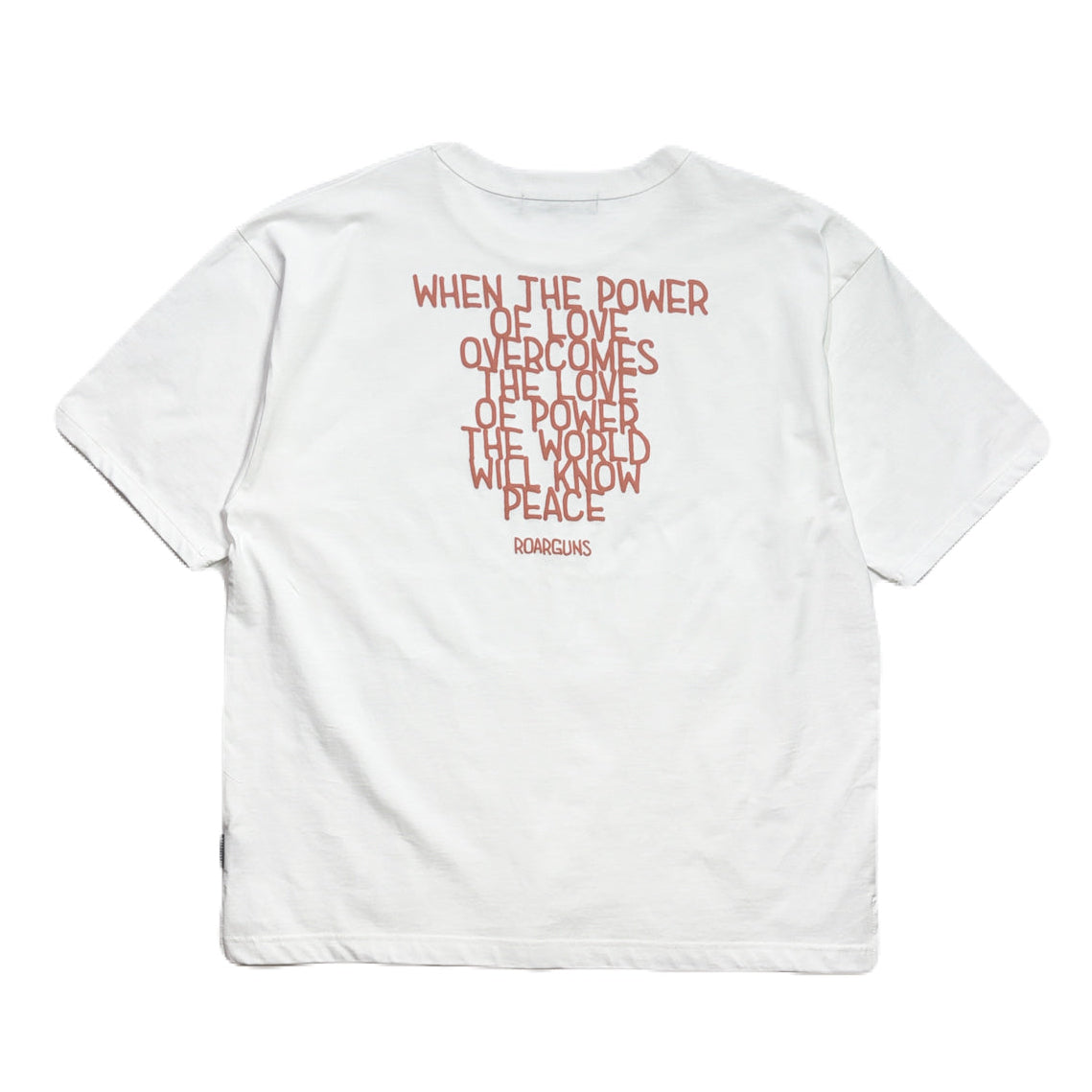 画像をギャラリービューアに読み込む, ORGANIC COTTON MESSAGE T-SHIRT / WHITE