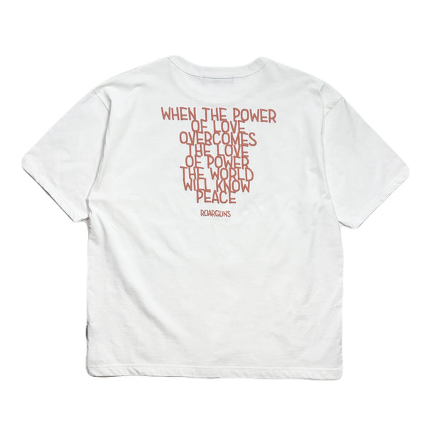 ORGANIC COTTON MESSAGE T-SHIRT / WHITE