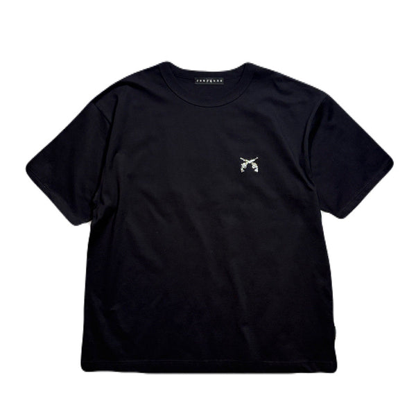 ORGANIC COTTON MESSAGE T-SHIRT / BLACK