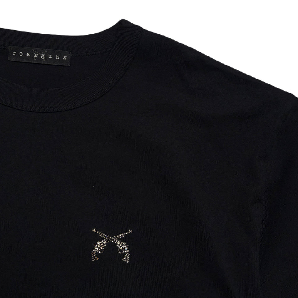 将图片加载到图库查看器，ORGANIC COTTON MESSAGE T-SHIRT / BLACK