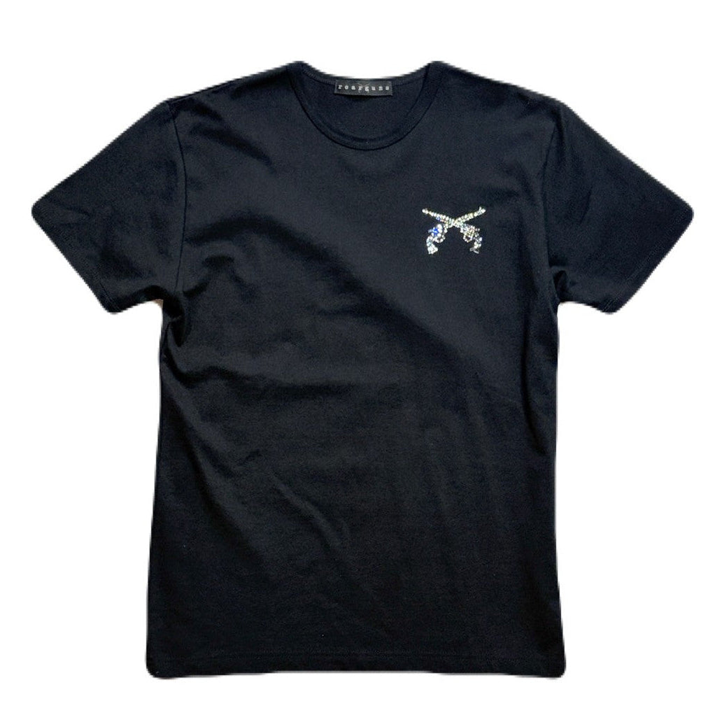 RE-STOCK ARCHIVE MOSAIC CROSSGUNS T-SHIRT / BLACK