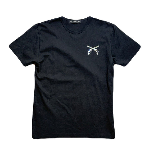 ARCHIVE MOSAIC CROSSGUNS T-SHIRT / BLACK