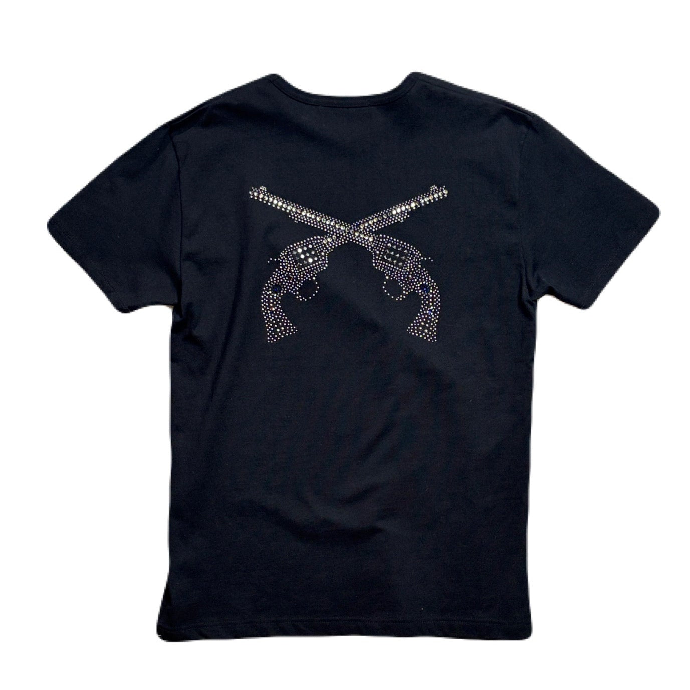 画像をギャラリービューアに読み込む, ARCHIVE METAL CRYSTAL CROSSGUN T-SHIRT / BLACK