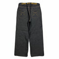 RIGID DENIM WIDE PANTS / BLACK