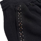 FLEECE STUDZ PANTS CROSSGUN CRYSTAL / BLACK
