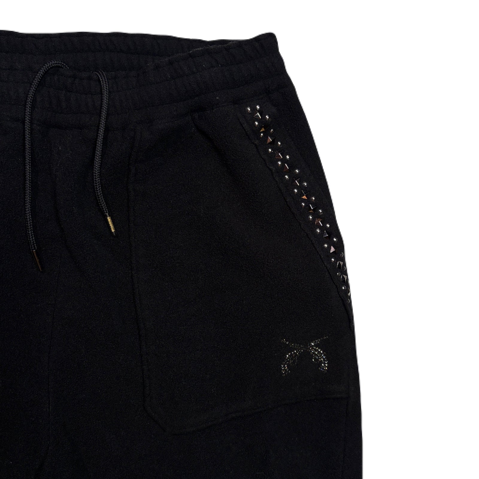 画像をギャラリービューアに読み込む, FLEECE STUDZ PANTS CROSSGUN CRYSTAL / BLACK