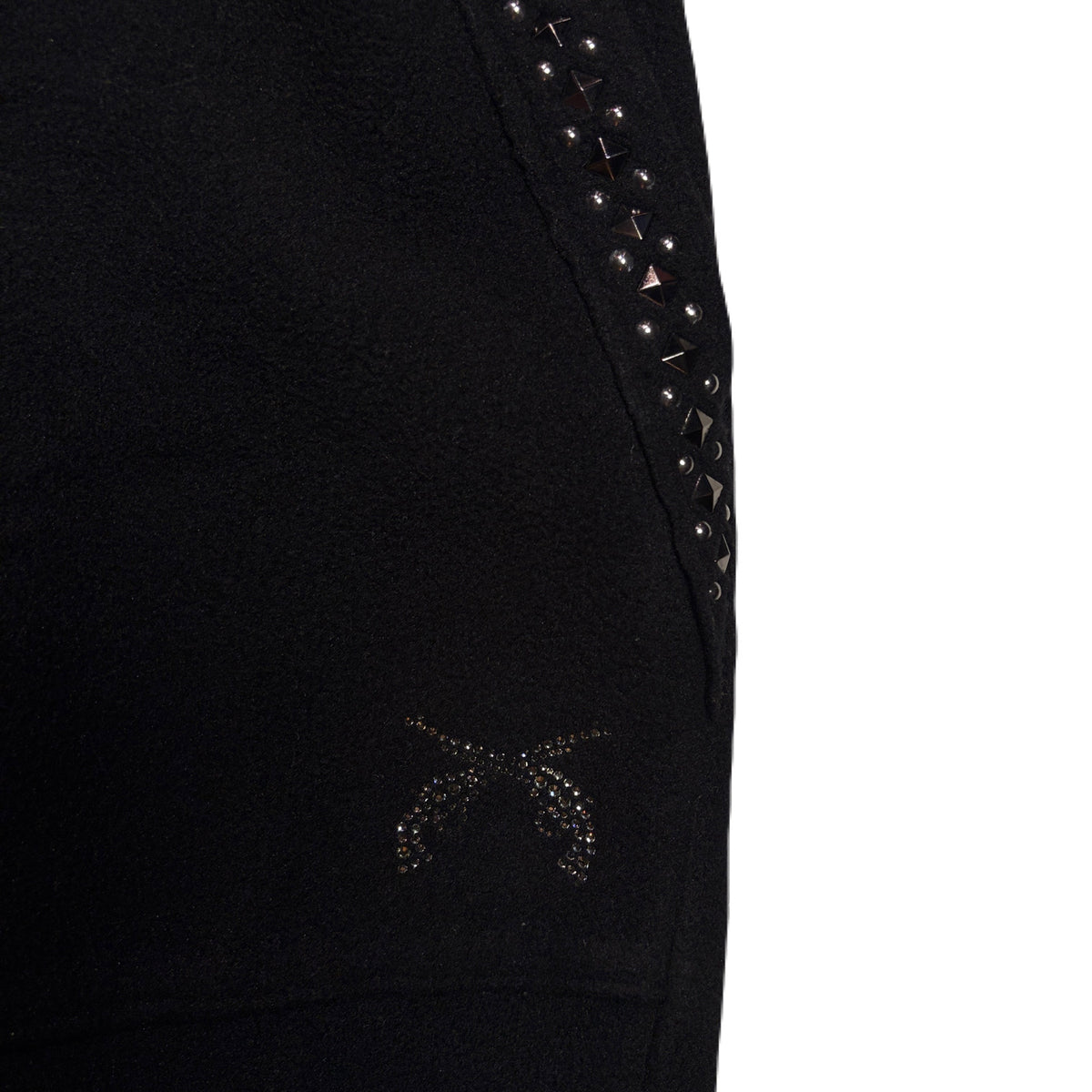 FLEECE STUDZ PANTS CROSSGUN CRYSTAL / BLACK