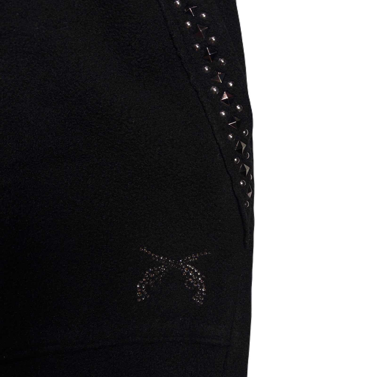 画像をギャラリービューアに読み込む, FLEECE STUDZ PANTS CROSSGUN CRYSTAL / BLACK