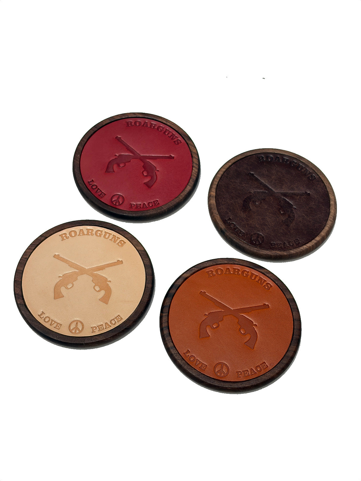 画像をギャラリービューアに読み込む, CROSSGUN LEATHER COASTER SET