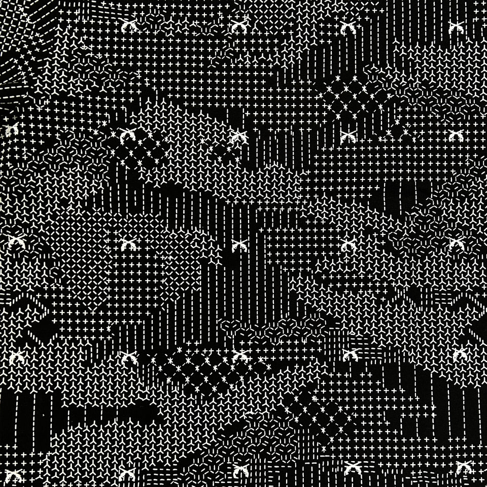 画像をギャラリービューアに読み込む, x FDMTL "Sashiko" CAMO PRINT T-SHIRT / BLACK