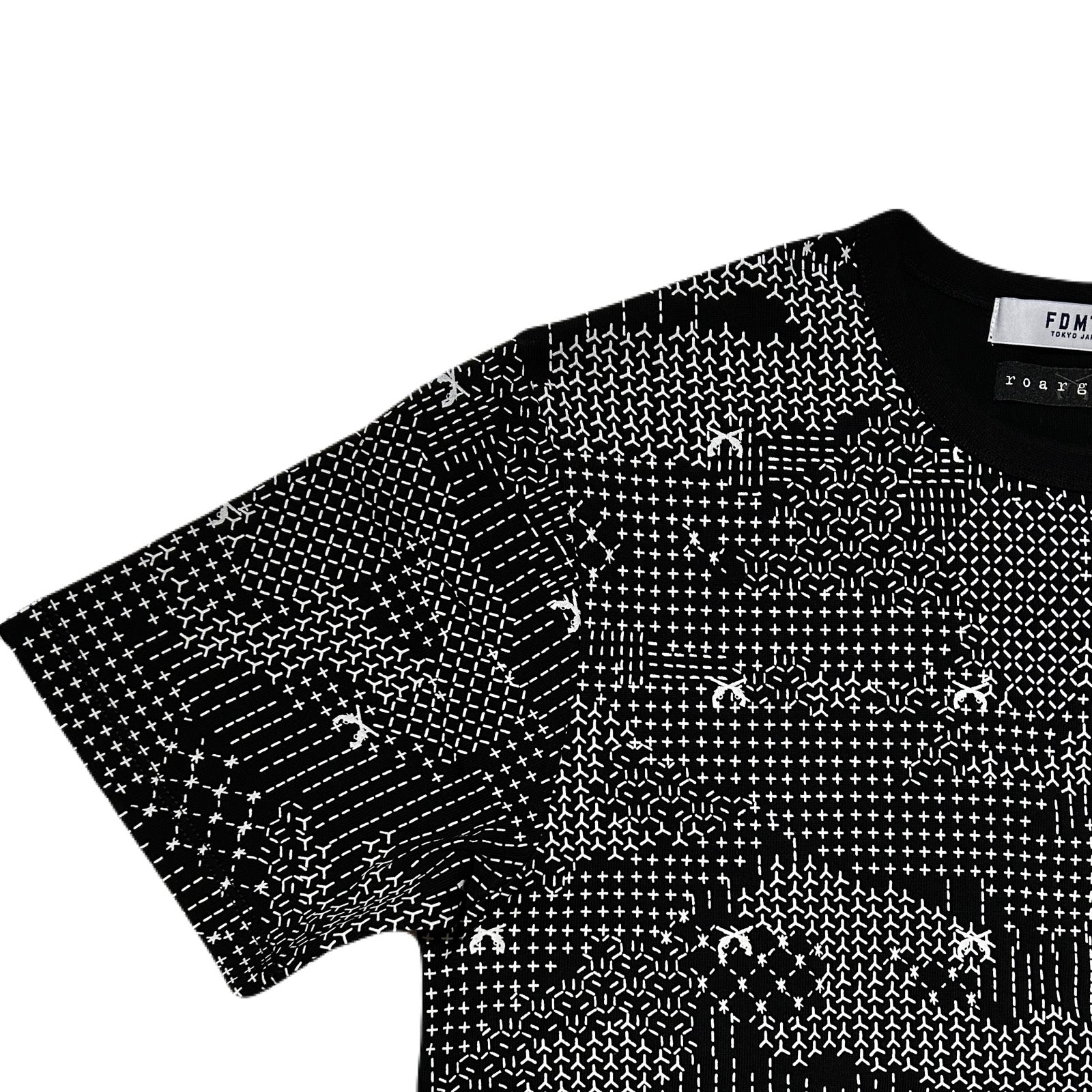 画像をギャラリービューアに読み込む, x FDMTL "Sashiko" CAMO PRINT T-SHIRT / BLACK