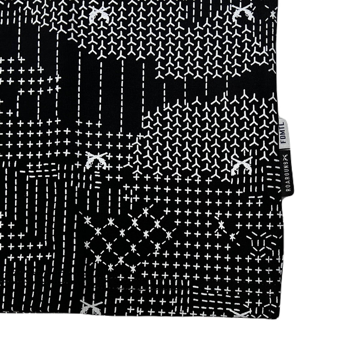 x FDMTL "Sashiko" CAMO PRINT T-SHIRT / BLACK