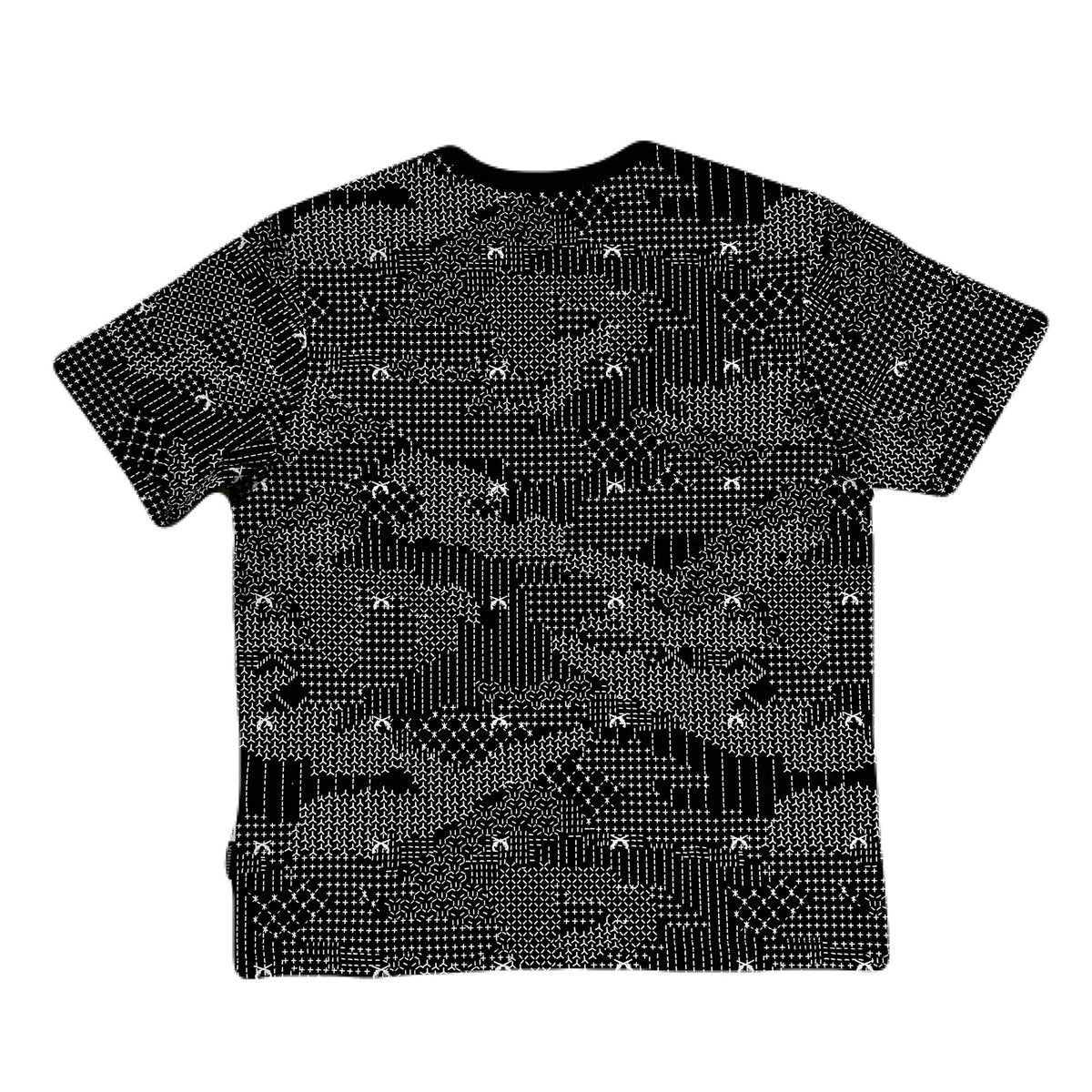 x FDMTL "Sashiko" CAMO PRINT T-SHIRT / BLACK