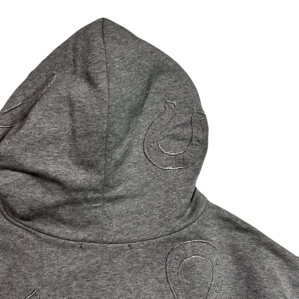 画像をギャラリービューアに読み込む, MIX EMBROIDERY PATCH HOODIE / GRAY