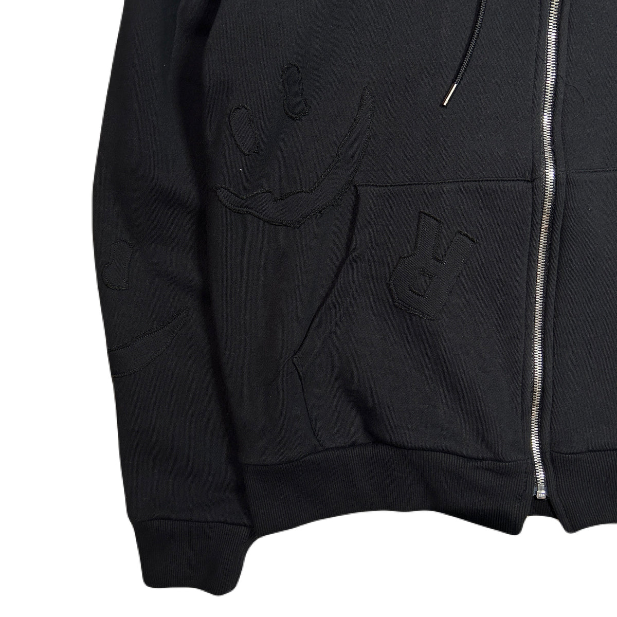 MIX EMBROIDERY PATCH HOODIE / BLACK