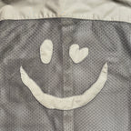 MESH SHIRT SMILE CRYSTAL / GRAY