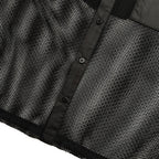 MESH SHIRT SMILE CRYSTAL / BLACK