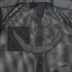 MESH SHIRT SMILE CRYSTAL / BLACK