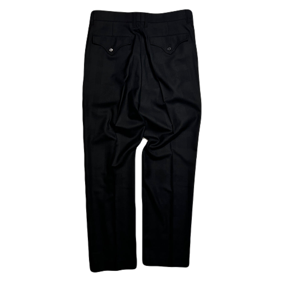 SHADOW CHECK PANTS / BLACK