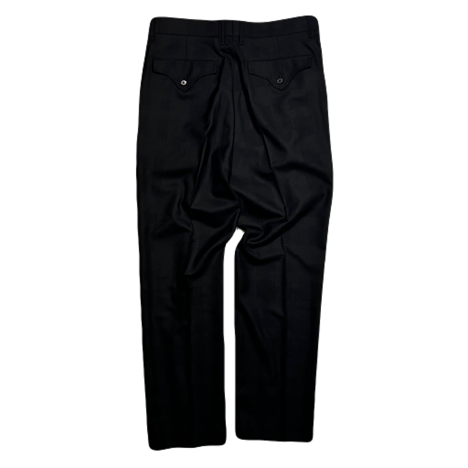 画像をギャラリービューアに読み込む, SHADOW CHECK PANTS / BLACK