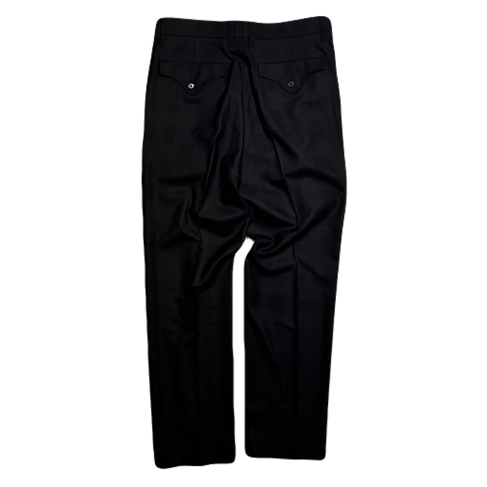 画像をギャラリービューアに読み込む, SHADOW CHECK PANTS / BLACK