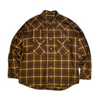 OMBRE CHECK SHIRT HORSESHOE  / BROWN