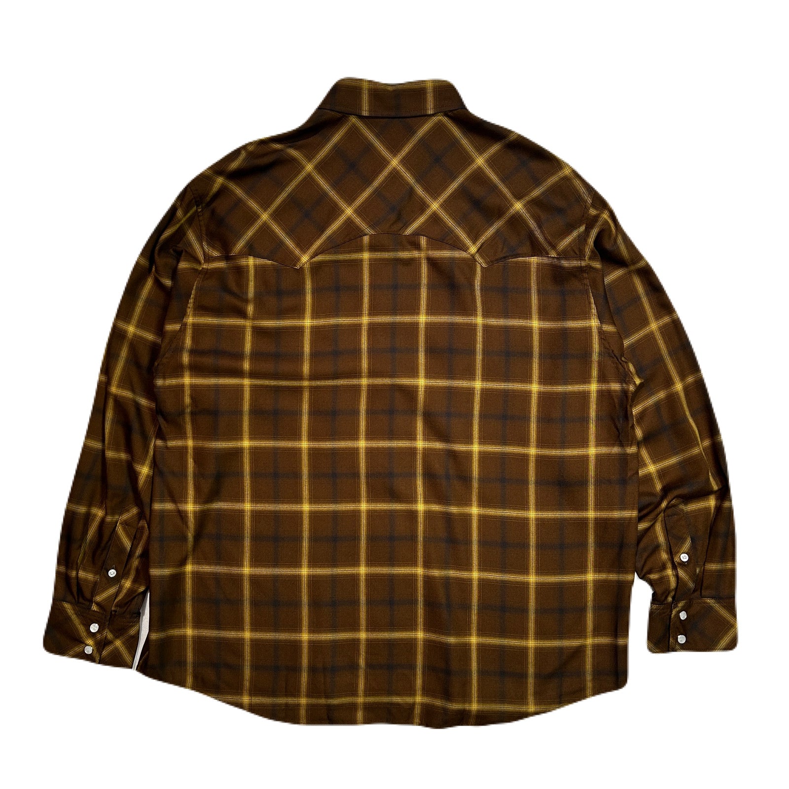 画像をギャラリービューアに読み込む, OMBRE CHECK SHIRT HORSESHOE  / BROWN