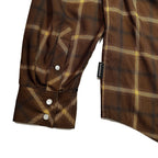 OMBRE CHECK SHIRT HORSESHOE  / BROWN