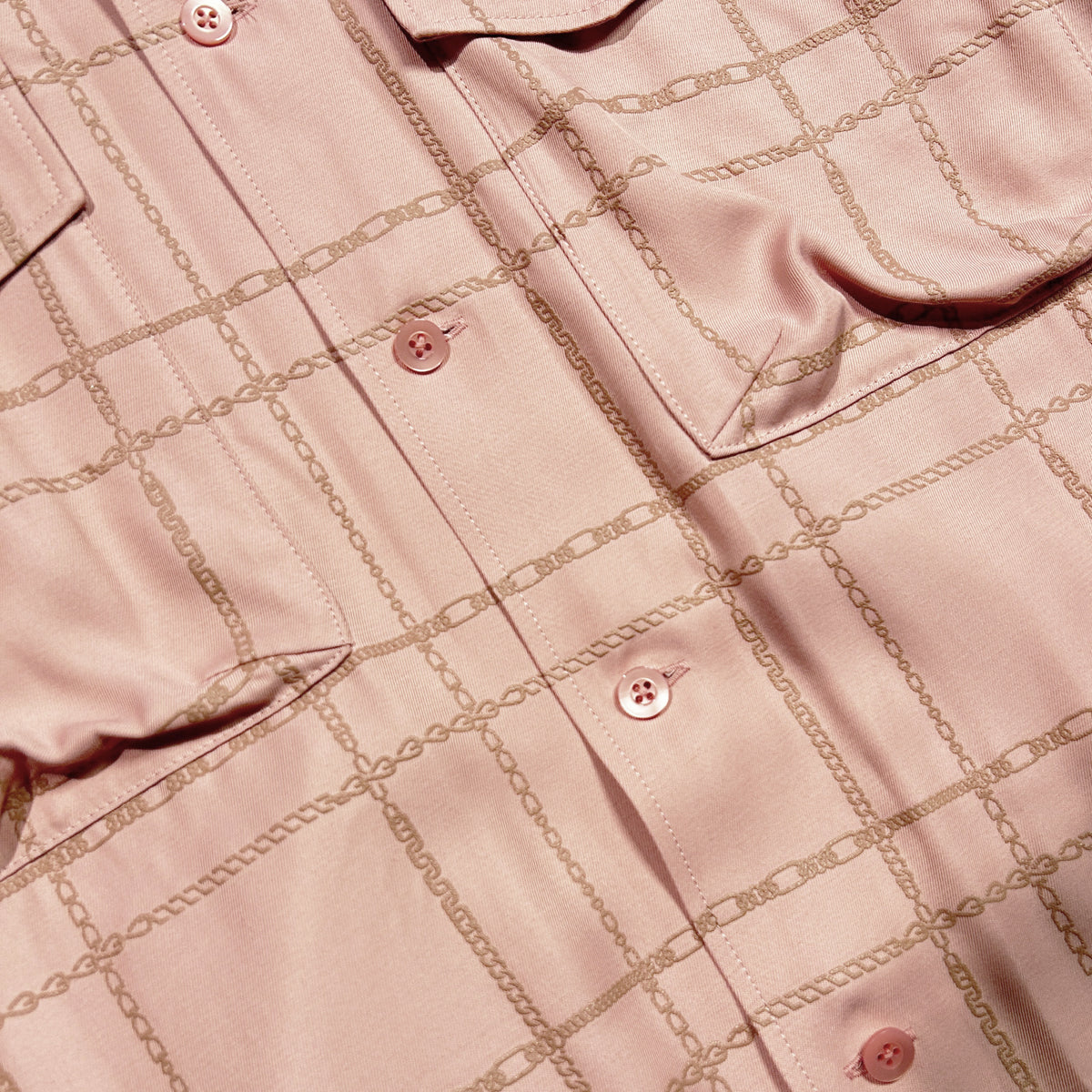 CHAIN CHECK SHIRT / PINK