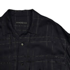 CHAIN CHECK SHIRT / BLACK