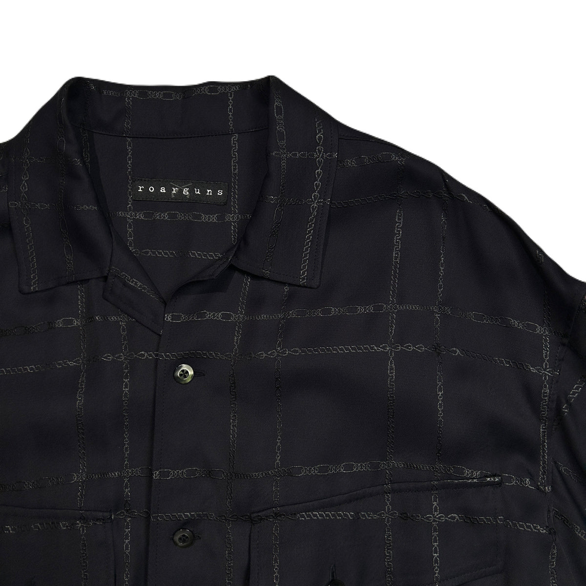 CHAIN CHECK SHIRT / BLACK