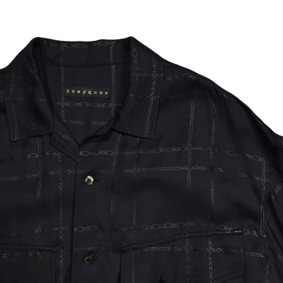画像をギャラリービューアに読み込む, CHAIN CHECK SHIRT / BLACK