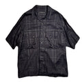 CHAIN CHECK SHIRT / BLACK