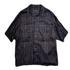 CHAIN CHECK SHIRT / BLACK